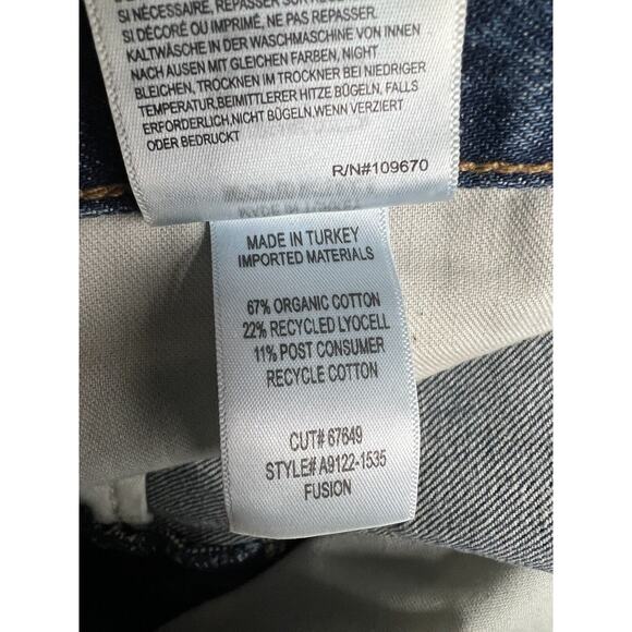 Agolde FUSION JEAN IN AMBITION Size 32 Low Rise Loose Straight Extended Hem - Picture 12 of 12